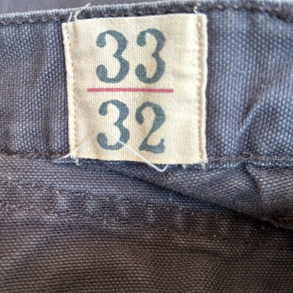 Red Head Streetwear Cargo Pants Duck Canvas Men’s Size 33 Double Knee Dark Gray - Picture 5 of 10